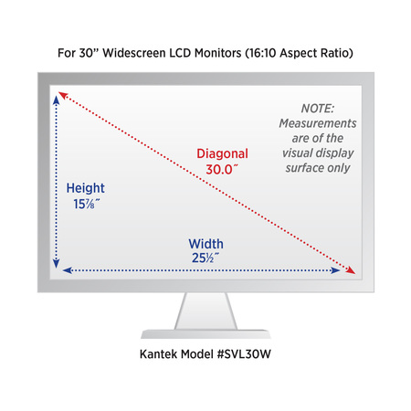 Kantek Blackout Privacy Filter fits 30" Widescreen LCD Monitors SVL30W